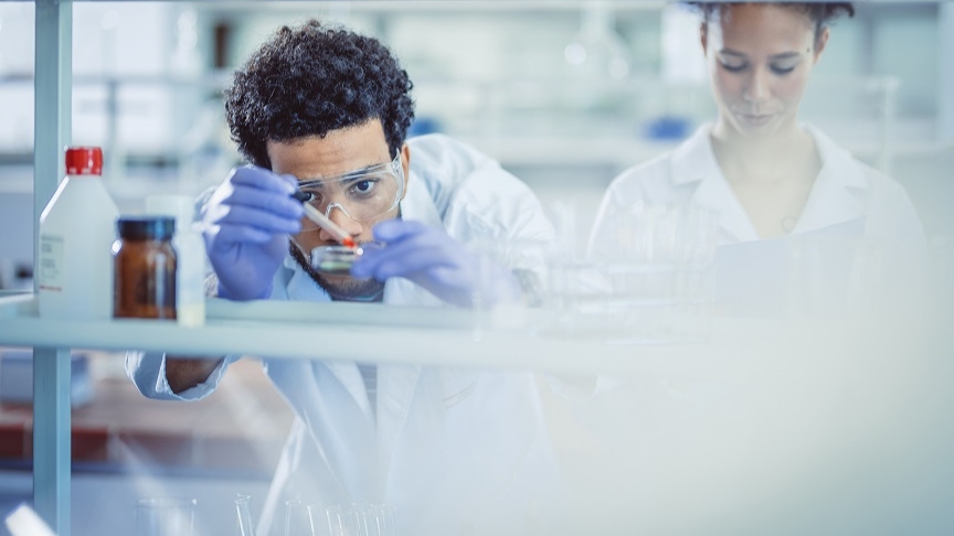 Scientist Working in The Laboratory